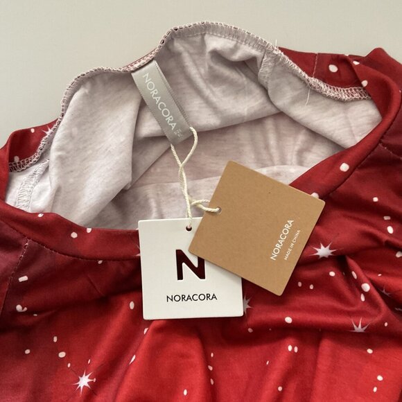 SNOWFLAKE HOLIDAY CHRISTMAS WOMEN'S TUNIC TOP XL LOOSE FIT - Picture 6 of 7